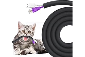 UOMTFAI Cord Protector from Cats Dogs 10ft 3/8 Inch, Flexible Cable Sleeve for Cable Management, Cable Cord Organizer Protect