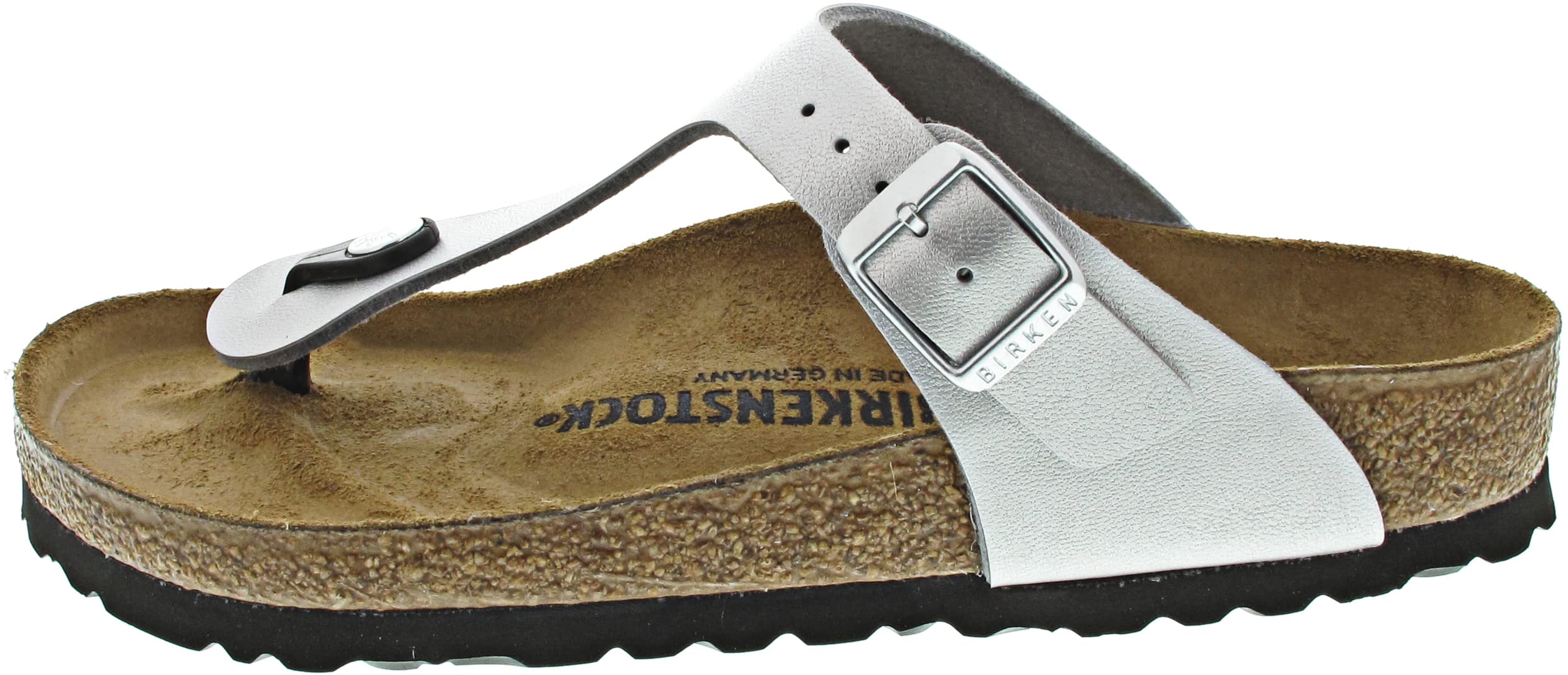 Birkenstock Women's Gizeh Thong Sandal, Silver, 41