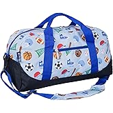 Wildkin Kids Overnighter Duffel Bag – Carry-On Size, Ideal for School & Sleepovers – Game On