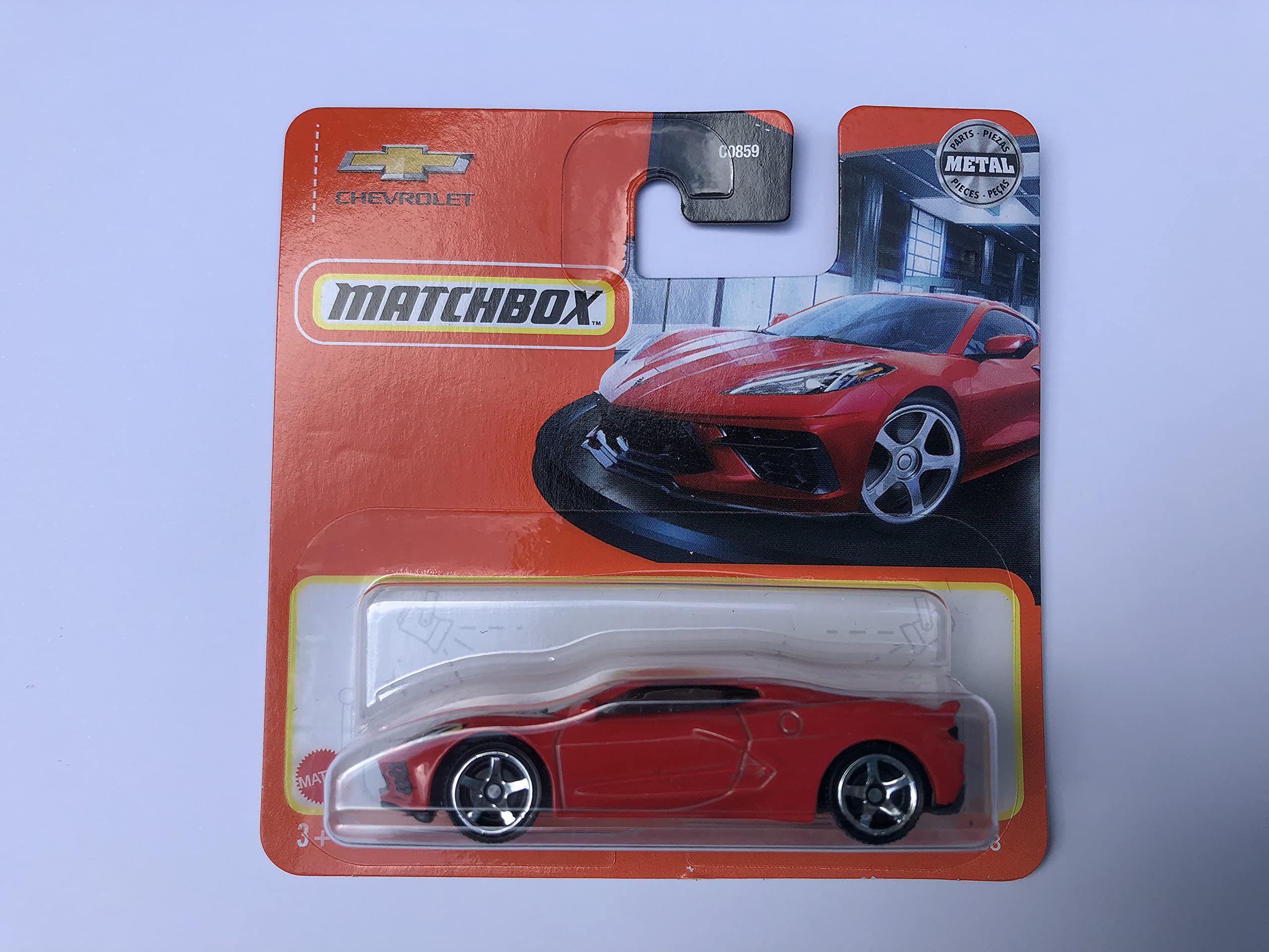 Matchbox 2021 40/100 2020 Corvette C8 Red (Short Card)