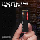 WD_BLACK SN850X 8TB SSD NVMe PCIe Gen4 7300MB/s 6600MB/s Double-Sided 2280 view 5