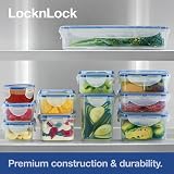 LocknLock Square Food Containers Set of 5 870ml Airtight Watertight BPA Free view 4