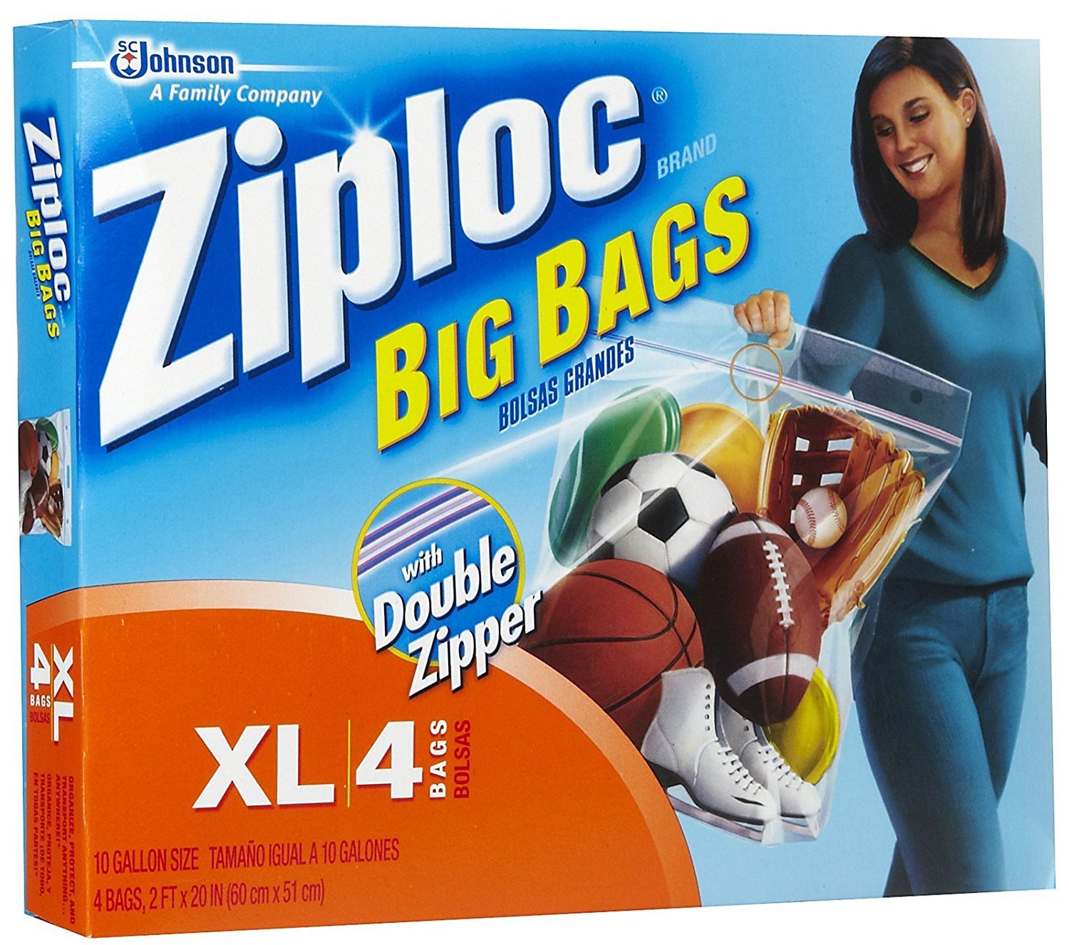 Ziploc Jumbo Big Bags 3 ea Health & Personal Care