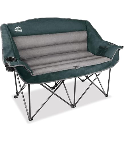 Folding Chair Folding Loveseat Camping Chair Portable Double Duo