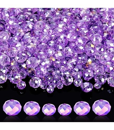 LIMAOLLY 400pcs 4mm Bicone Crystal Glass Beads - Mixed Colors For Jewelry Making & DIY Crafts - View #13