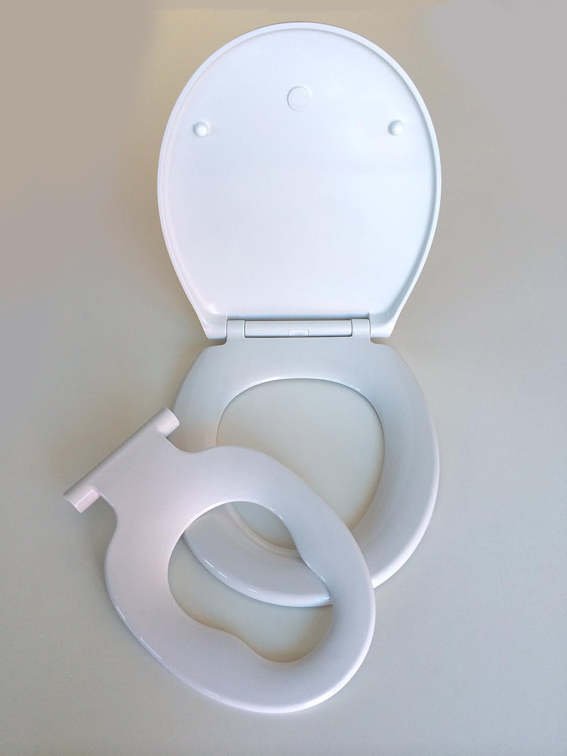 DBb Remond Kinder-Toilettensitz Grau Transparent - Rutschfest & Hygienisch Aus Polypropylen