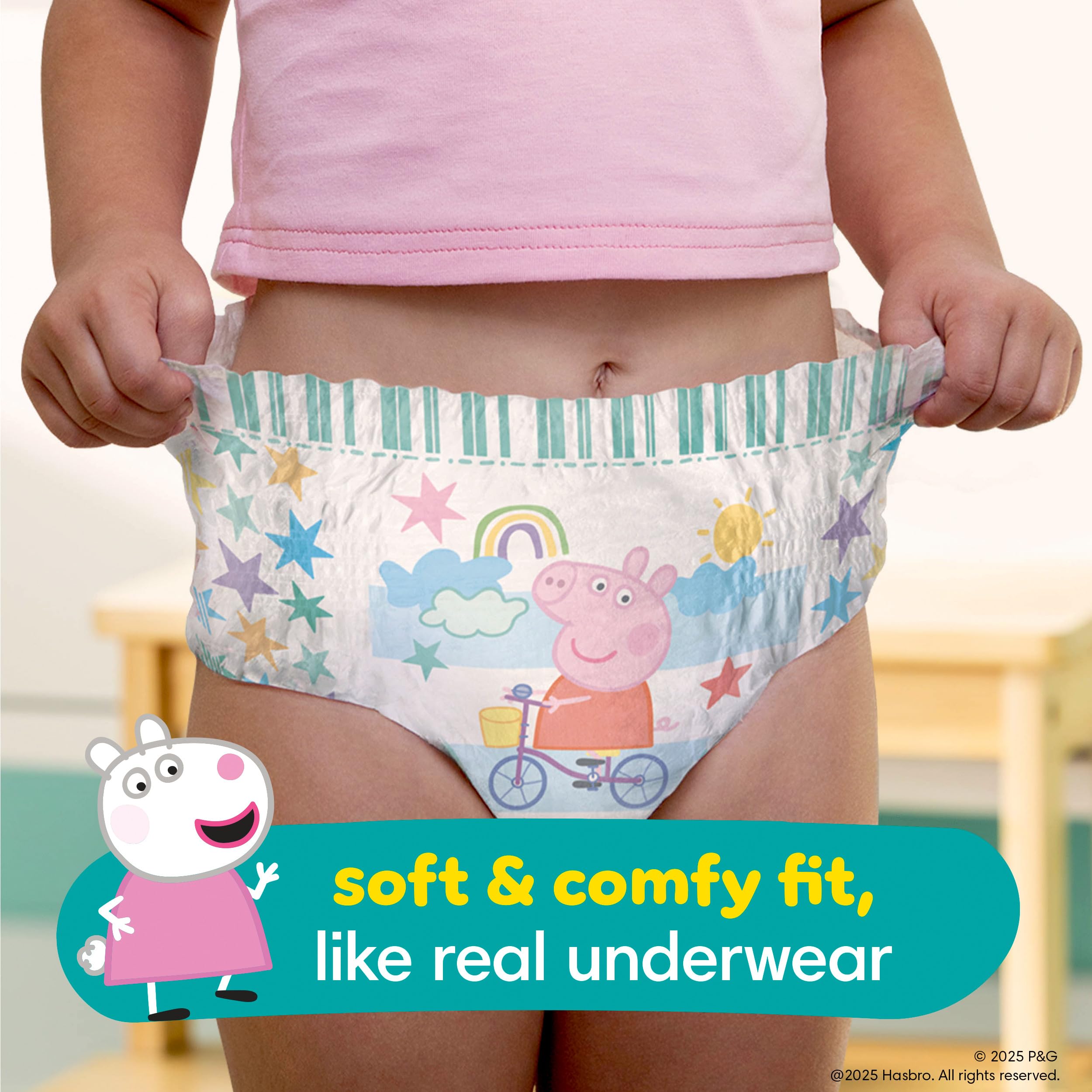 Pampers Training Pants - Easy Ups Girls & Boys - Size 5T-6T, 84 Count, Peppa Pig Potty Underwear (Packaging May Vary)