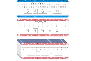 WEIZHEN 26 Pack Dry Erase Number Line Board Card 4”x12” Inch Double Sided Writable and Erasable Board Featuring 0-10 On One Side ，0-20 On The Other Side, Classroom Must Have Boards for Student
