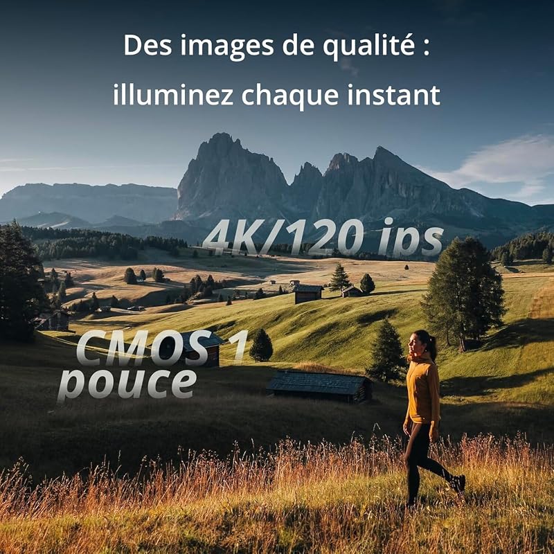 Bundle DJI Osmo Pocket 3 Créateur, Vlogging CMOS 1'' et Vidéo 4K/120 ips