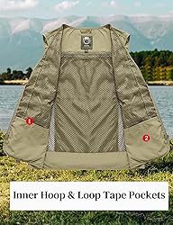 Flygo Men's Fishing Vest Summer Outdoor Lightweight