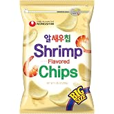 Nongshim Shrimp Flavored Chips, Crispy Korean Shrimp Asian Snack, 1 Pack