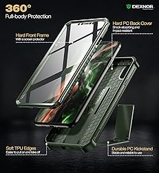 Dexnor for iPhone Xs max Case, [Built in Screen