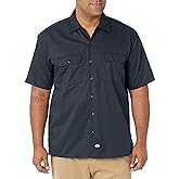Dickies Men’s Short Sleeve Work Shirt – Durable Twill Button Down Shirts for Men, Lightweight Uniform for Daily Wear