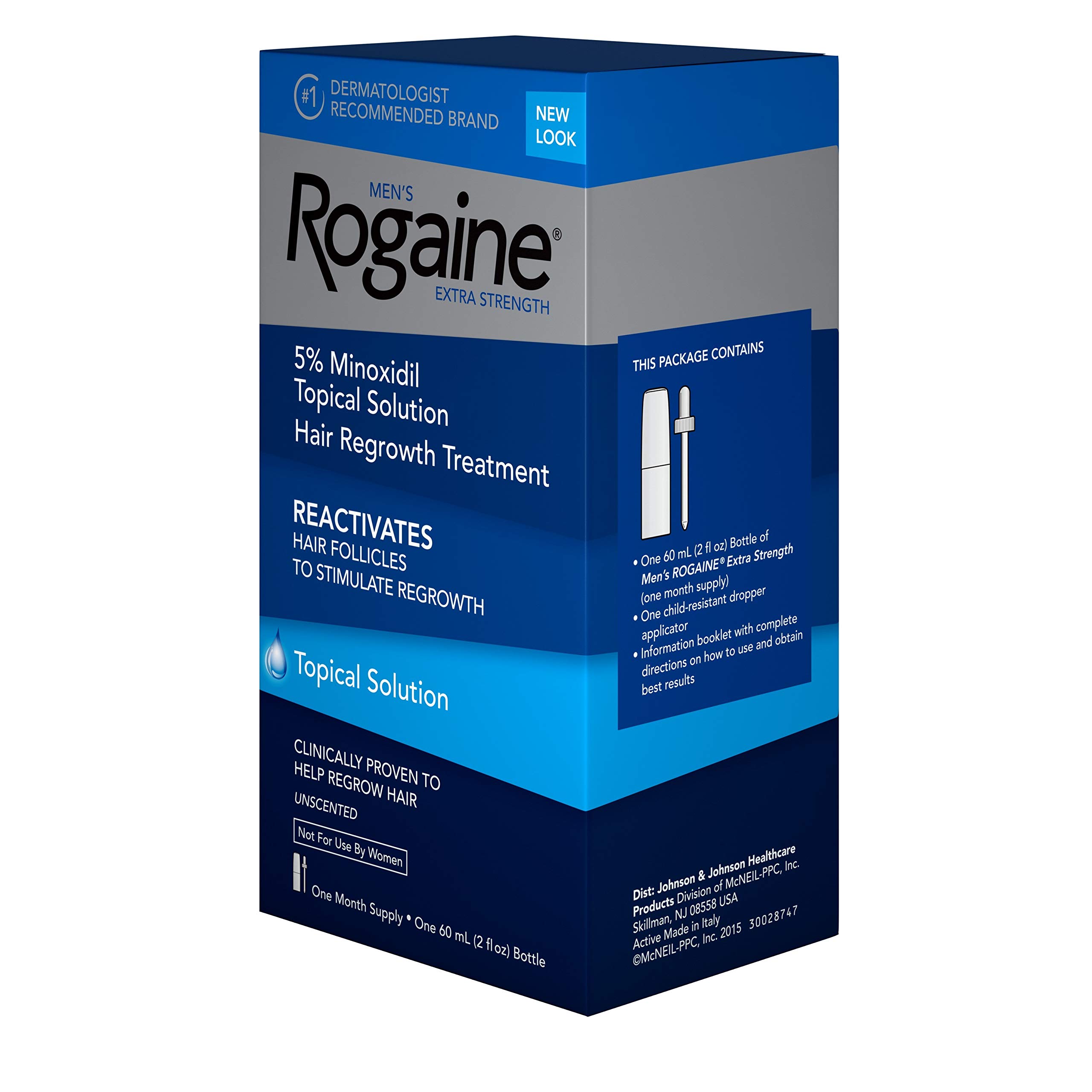 Men's Rogaine Extra Strength 5 Minoxidil Topical Solution for Hair