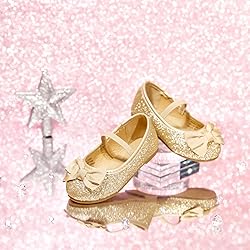 Felix & Flora Toddler Little Girl Gold Dress Shoes
