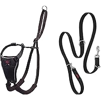 Halti No Pull Harness and Training Lead Combination Pack, Stop Dog Pulling on Walks, Includes Large No Pull Harness and Doubl