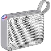 Monster S360 Portable Bluetooth Speaker, IPX7 Waterproof, Bluetooth 6.0, 20H Playtime, Powerful Stereo Sound, Support TF Card, Clear Hands-Free Calling Speaker for Home, Outdoors and Travel, Gray