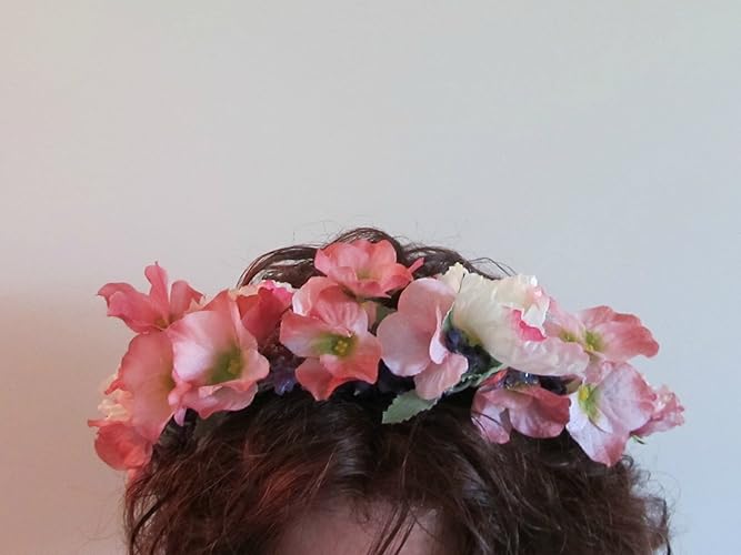 Tiara Hydrangea Hair Wreath Hydrangea Floral Wreath Hair Wreath