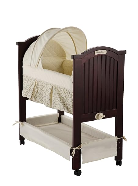 Buy Eddie Bauer Newport Collection Rocking Wood Bassinet Online At Low Prices In India Amazon In