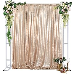 DUOBAO Sequin Backdrop 4x7Ft