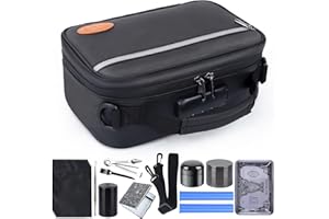 Large Smell Proof Odorless Bag,10 Items,Portable Smell Proof Storage Case,The Perfect Stash Container, That Blocks Out Smells