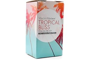 MIDWEST SUPPLIES Strawberry White Zinfandel Wine Kit - Master Vintner Tropical Bliss Winemaking Recipe Kit - Fruit Flavor Ingredients For Making 6 Gallons Of Homemade Wine