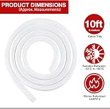 D.A.Y. Republic 10ft White Cable Tidy Sleeve 3m Wire Loom Tubing Protector view 2