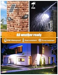 Solar Flood Light Outdoor 1000LM Dual 6000K Bright
