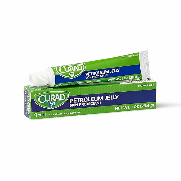 CURAD PETROLEUM JELLY, SKIN PROTECTANT AND MOISTURIZER, 1 OZ. TUBE