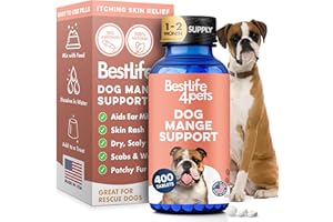 Skin & Coat Comfort Supplement for Dogs – Natural Daily Support for Itchy, Dry & Sensitive Skin, Helps Maintain Healthy-Looki