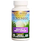 Host Defense - Lion's Mane Capsules, Mushroom Support for Memory and Nerves, 60 Count