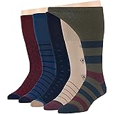 7BIGSTARS KINGDOM Men Diabetic Non-Binding Fashion Cotton Socks-5 Pack Large/XL