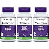 Natrol Melatonin Timed Release Tablets, 100 Count (Pack of 3)