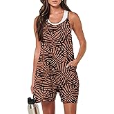 ANRABESS Womens Rompers Summer Casual Loose Sleeveless Overalls Spaghetti Strap Shorts Jumpsuit 2026 Beach Vacation Clothes