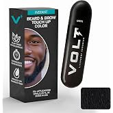 VOLT Grooming Temporary Instant Beard Color for Men, Quick Drying Plant-Based Brush On Beard, Hair, Mustache &amp; Eyebrow Color, Safe for Sensitive Skin, Onyx Black, 1 Pack, Up to 35 Applications