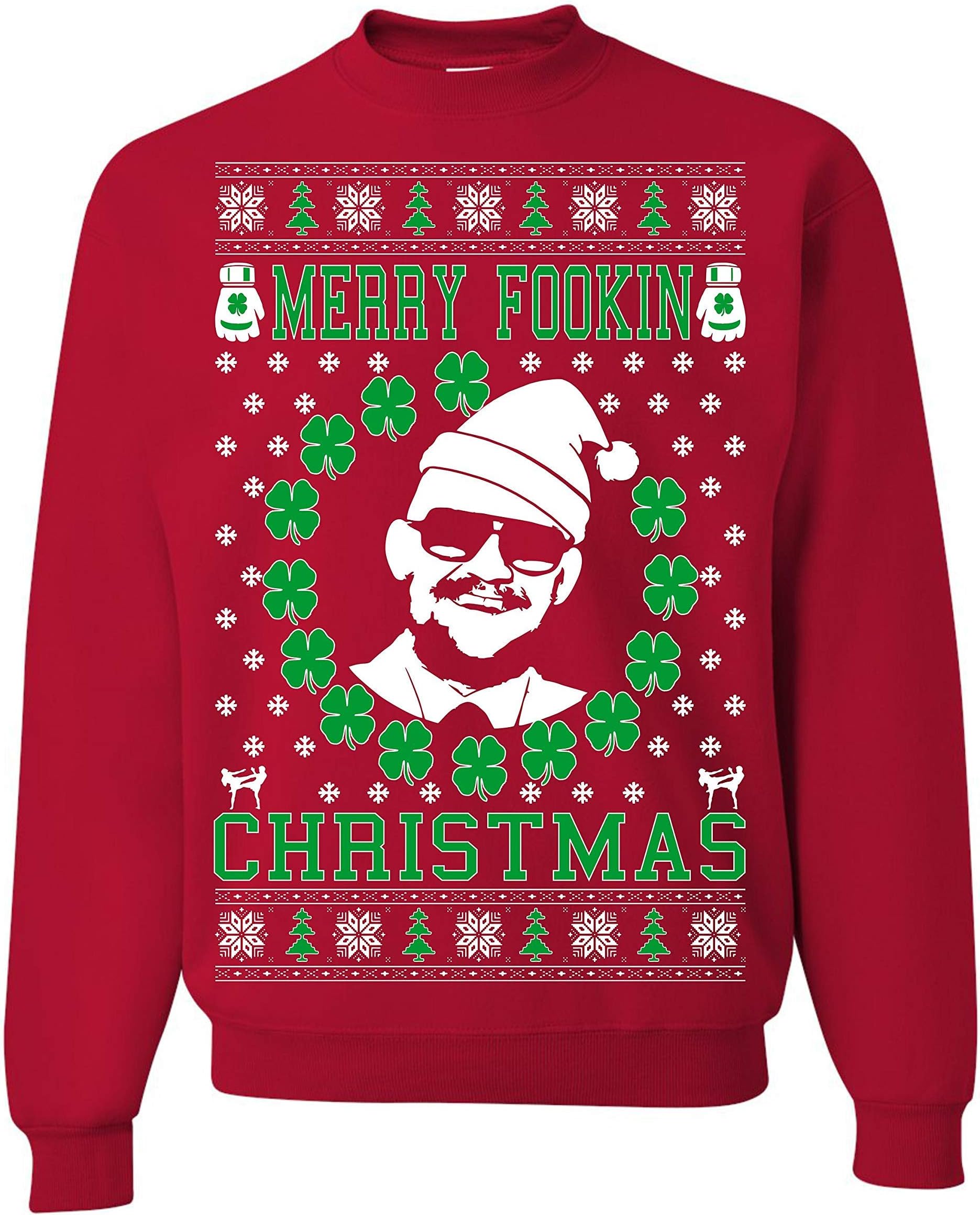 Tutiinca Merry Fookin Christmas McGregor Irish Ugly Christmas Sweatshirt