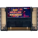 Retrotech Super 800 In 1 Multi Game Cartridge LED Version For Super Nintendo Game Console, Includes Retrotech Printed Instructions