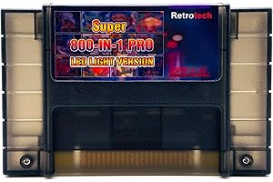 Retrotech Super 800 In 1 Multi Game Cartridge LED Version For Super Nintendo Game Console