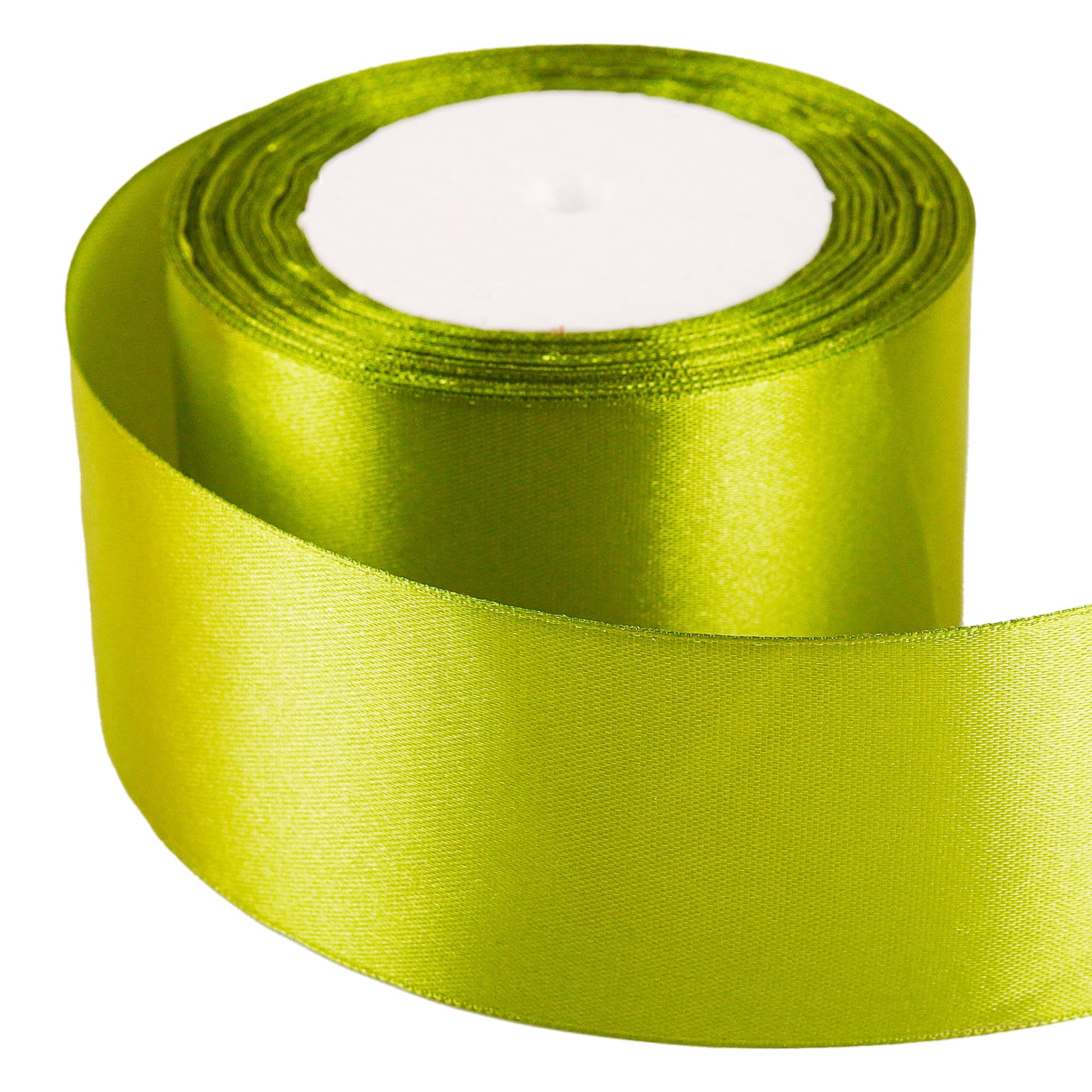 50mm Army Green Ribbon for Gift Wrapping 22M,Army Green Satin Ribbons Fabric 50mm Thick for Crafting Hair Bow Christmas Polyester Ribbon Cake Wedding Party Balloon Car Ribbons Decoration