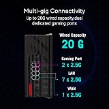 ASUS ROG Strix GS-BE18000 Tri-Band WiFi 7 Gaming Router 8x2.5G Ports view 3