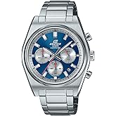 Casio EFB-730D Series | Men's Digital Watch | (Silver/Blue) | 100WR | 1-Sec Chronograph | Date Display