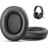 Replacement Ear Pads for Sony MDR 7506, GVOEARS Earpads Cushions Noise Isolation Headphone Pads for Sony MDR V6 / MDR V7 / MDR-CD900ST with Soft Protein Leather, Durable Memory Foam (Black)