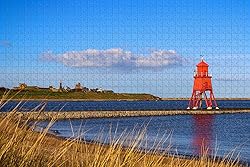 UK England South Shields Lighthouse Jigsaw Puzzle