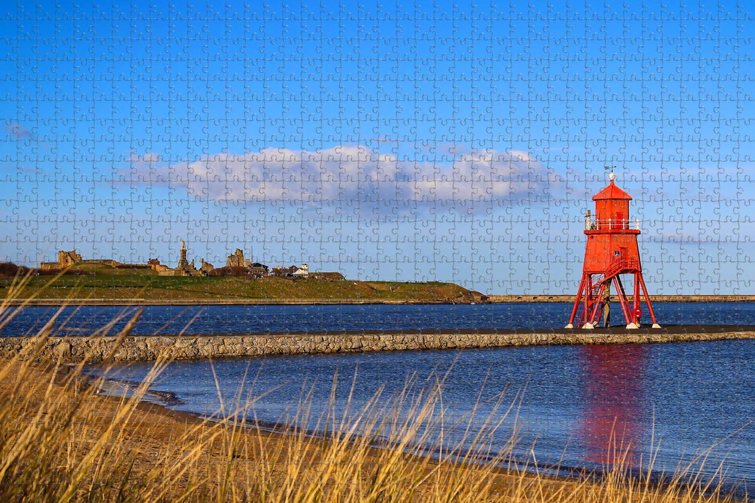 UK England South Shields Lighthouse Jigsaw Puzzle