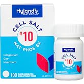 Hyland's Cell Salt #10 NAT Phos 6X, for Heartburn, Gas, Indigestion, 100ct