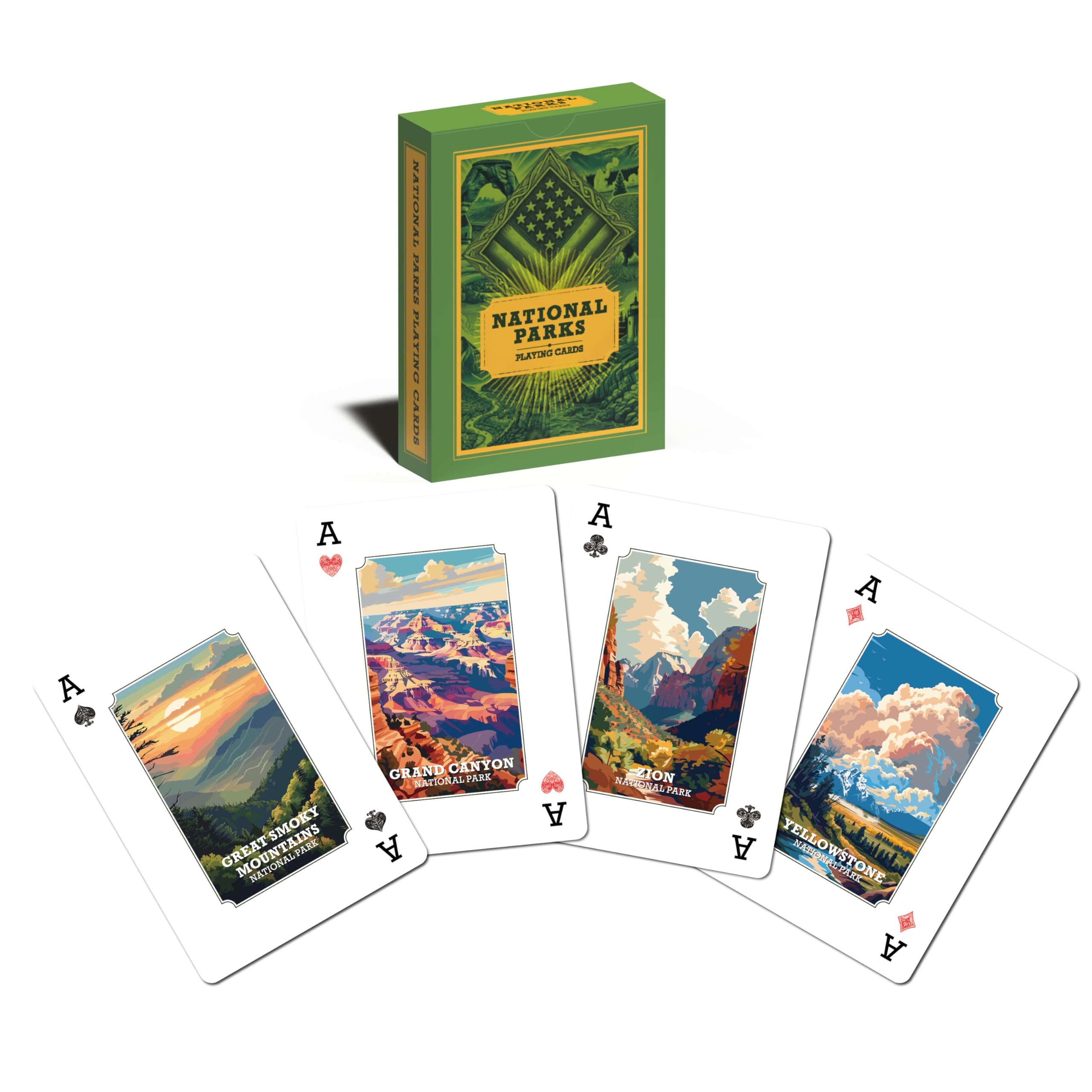 Photo 1 of ***FACTORY SEALED***ASVP Shop National Parks Playing Cards – 54 Unique US Parks with Stunning Artwork – Travel & Camping Gift Deck for Nature Lovers, Hikers & Outdoor Enthusiasts