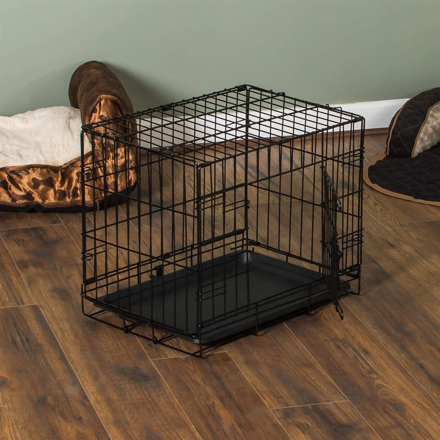 Home Discount Pet Cage avec Plateau, Pliante pour Chien Chiot Animal