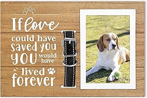 ElegantPark Memorial Gifts for Loss of Dog Cat Picture Frame If Love Could Have Saved You, You Would Have Lived Forever Remem