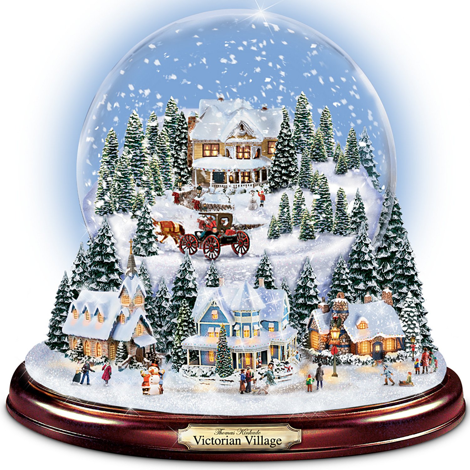 The Bradford Exchange Thomas Kinkade Victorian Christmas Village