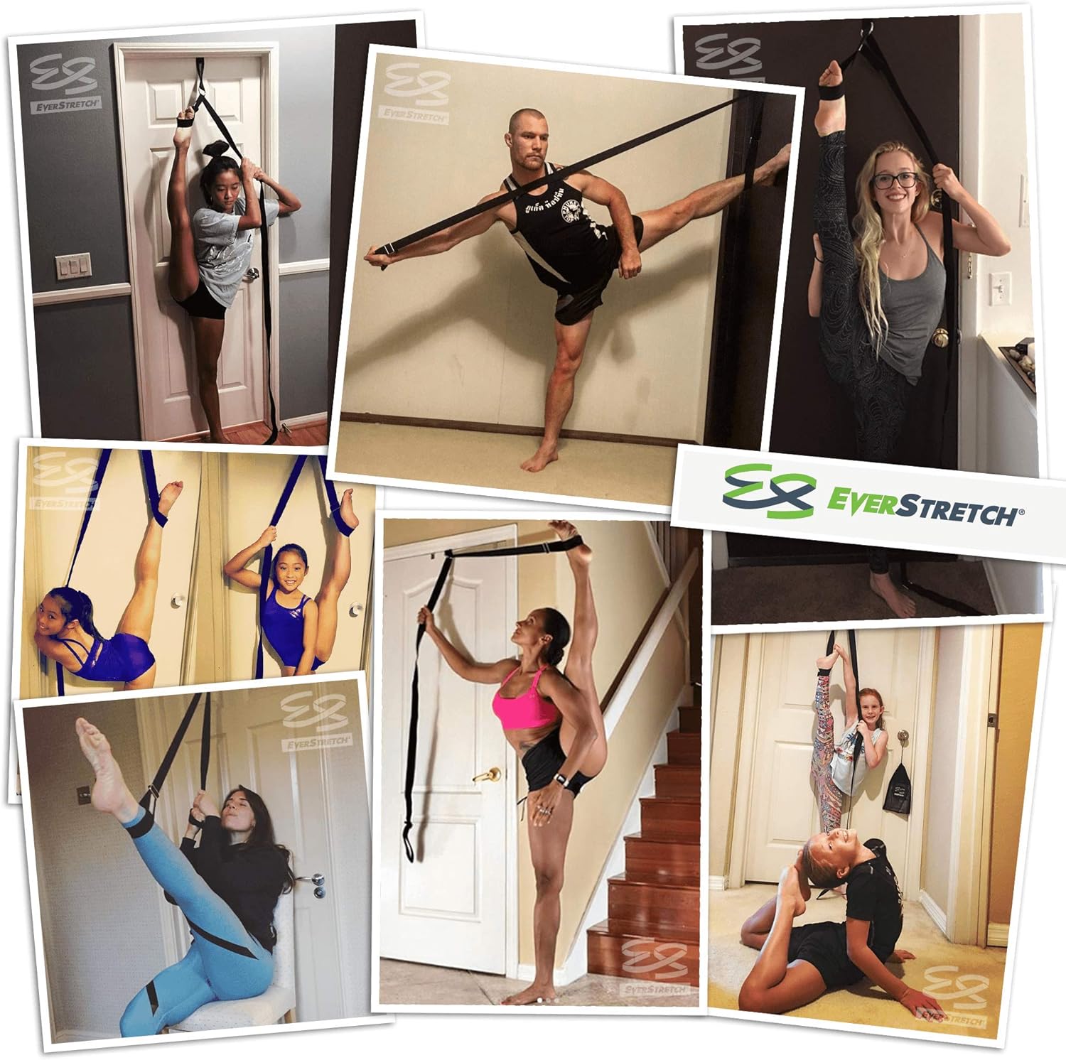 EverStretch Leg Stretcher: Get More Flexible with The Door Flexibility Trainer PRO Premium Stretching Equipment for Ballet, Dance, MMA, Taekwondo & Gymnastics. Your own Portable Stretch Machine! : Sports & Outdoors